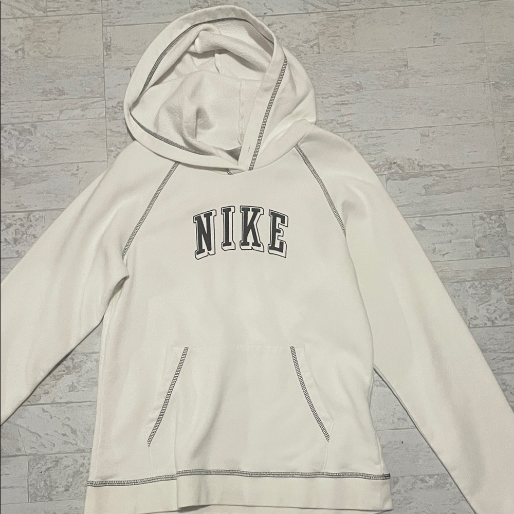 Nike Cream Hoodie with Black Accents